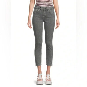 RAG & BONE Cate Mid Rise Faded Gray Skinny Jeans Size 24